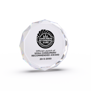 Round Diamond Crystal Paperweight