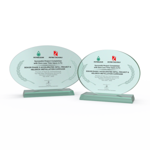 Horizontal Oval Glass